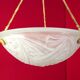 French vintage art deco 1930s pendant signed negra degue ceiling light
