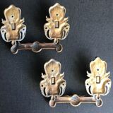 Pair of 19th bronze handles