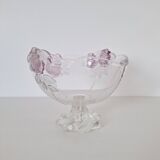 Vintage white and pink glass cup