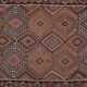 Vintage Turkish rug from Oushak, handwoven 132x360 cm