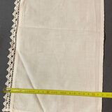 Old long rectangular lace doily ~80cm 1 small task