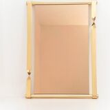 Miroir du milieu du siècle de Luciano Frigerio avec cadre torsadé doré, Italie, Italie