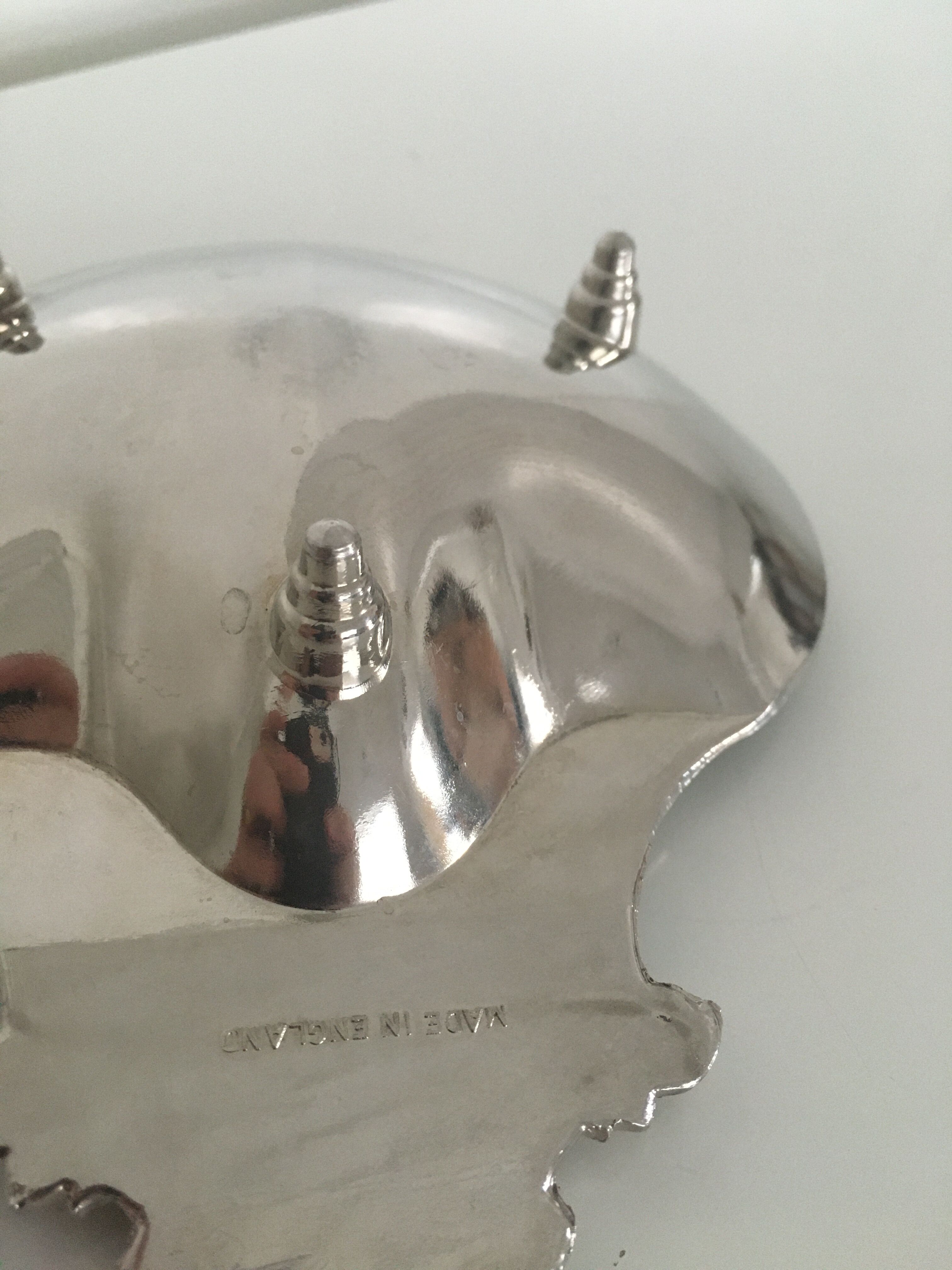 Silver scallop ashtray