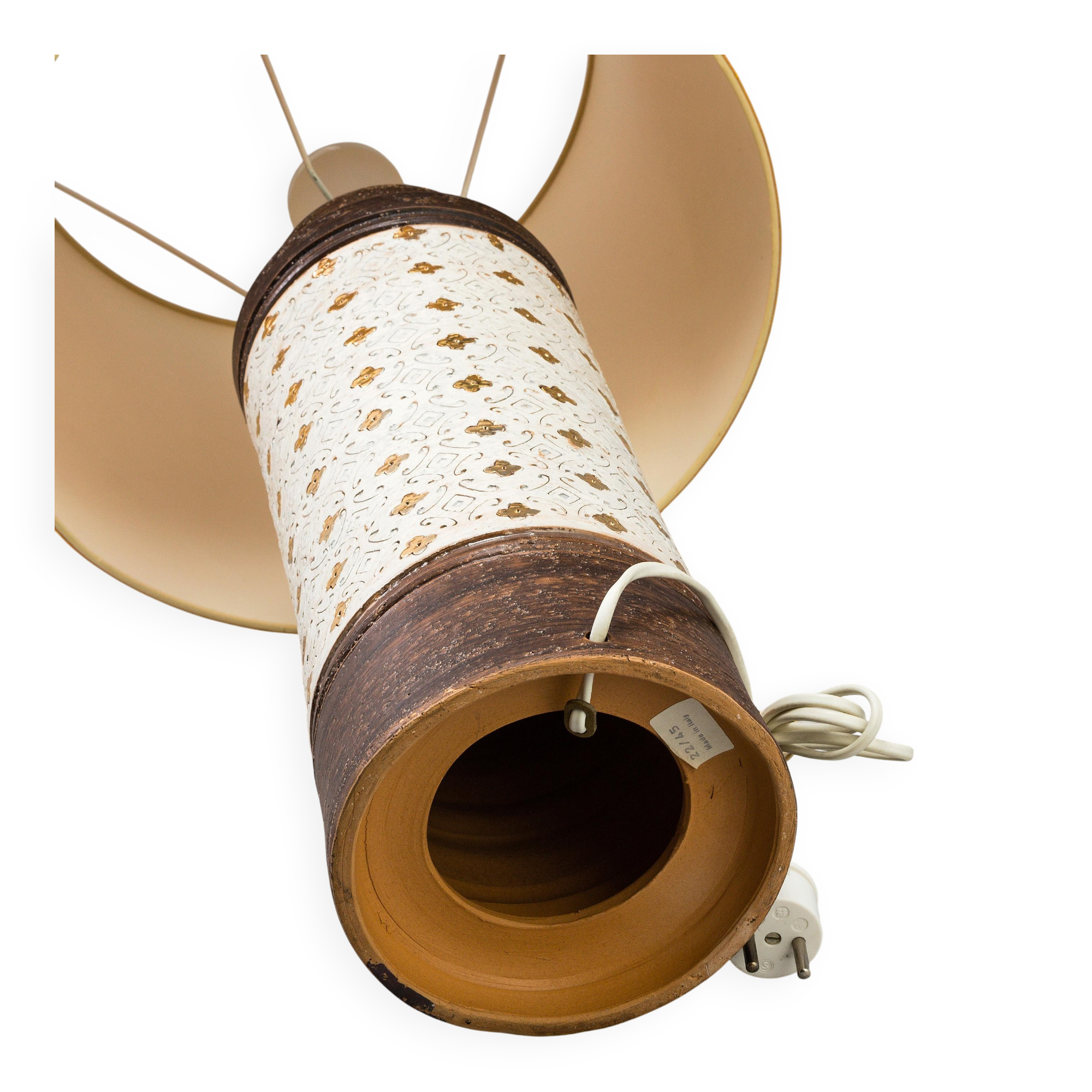 Ceramic table lamp by Bitossi, Italy, 1960, numbered 22/44