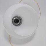 Suspension globe en opaline