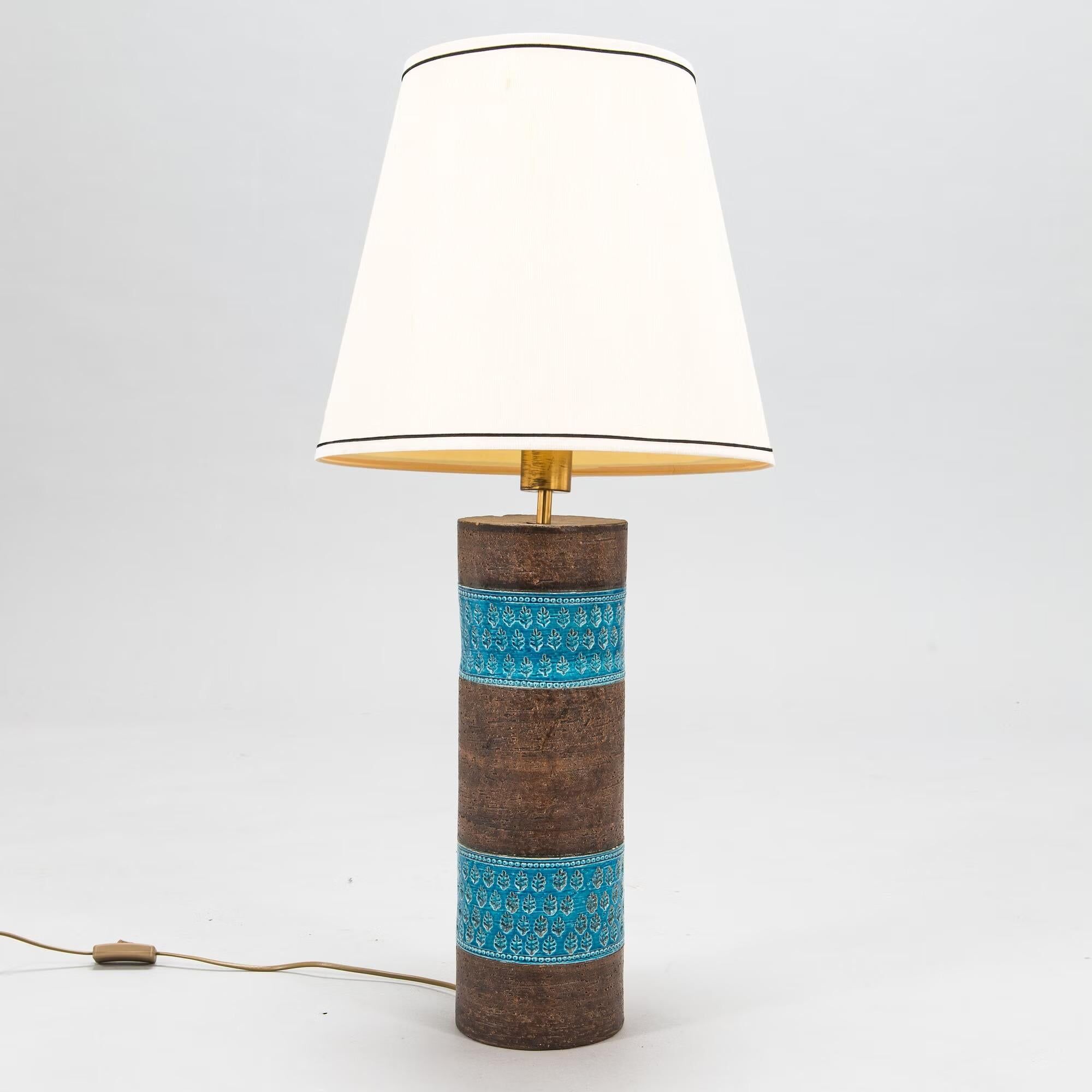 Aldo Londi Floor Lamp/Table for Bitossi ceramics Italy 1960 Signed