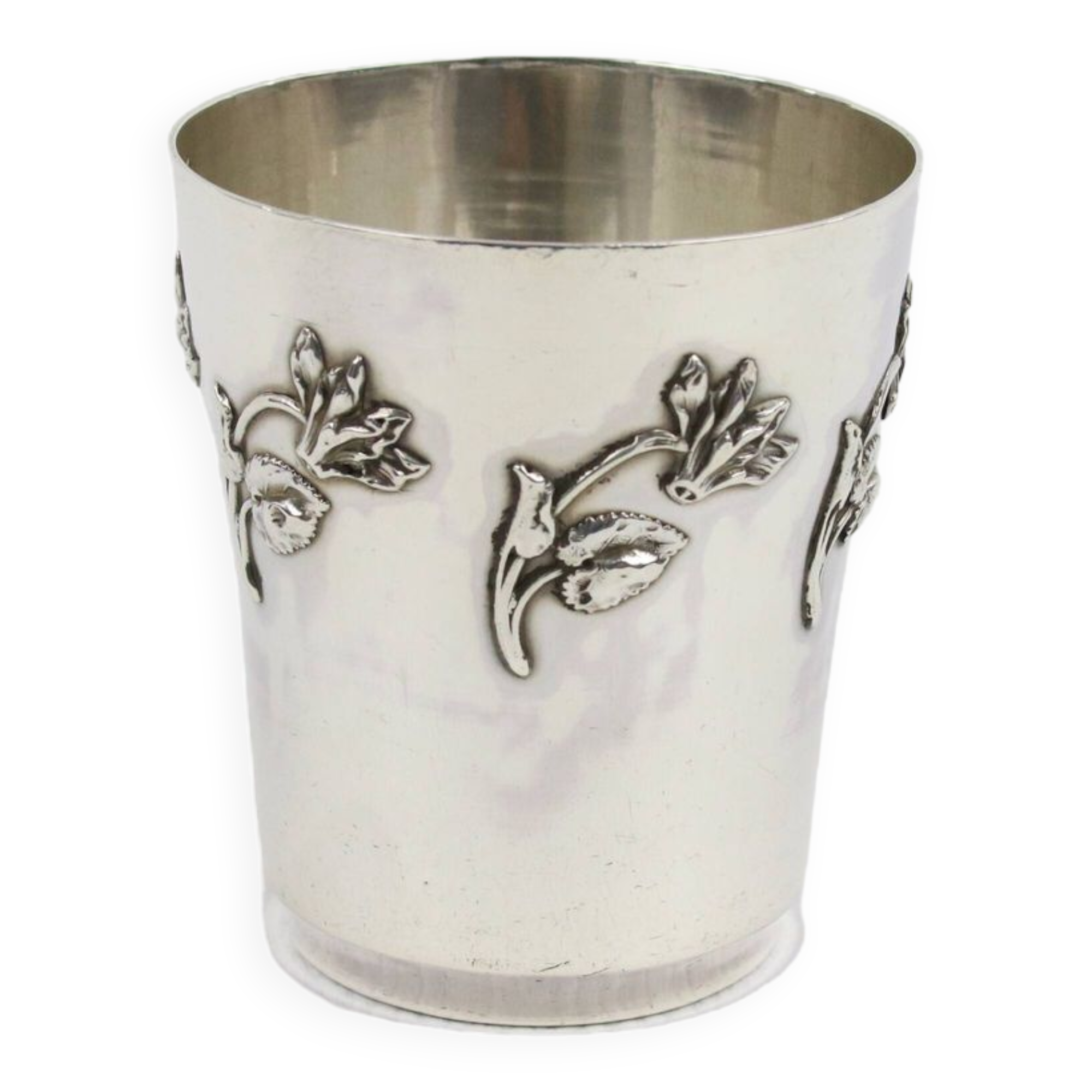 Timpani With Cyclamen Decor In Sterling Silver