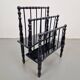 Antique Wooden Bobbin Canterbury Magazine Rack, 1890