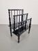 Antique Wooden Bobbin Canterbury Magazine Rack, 1890