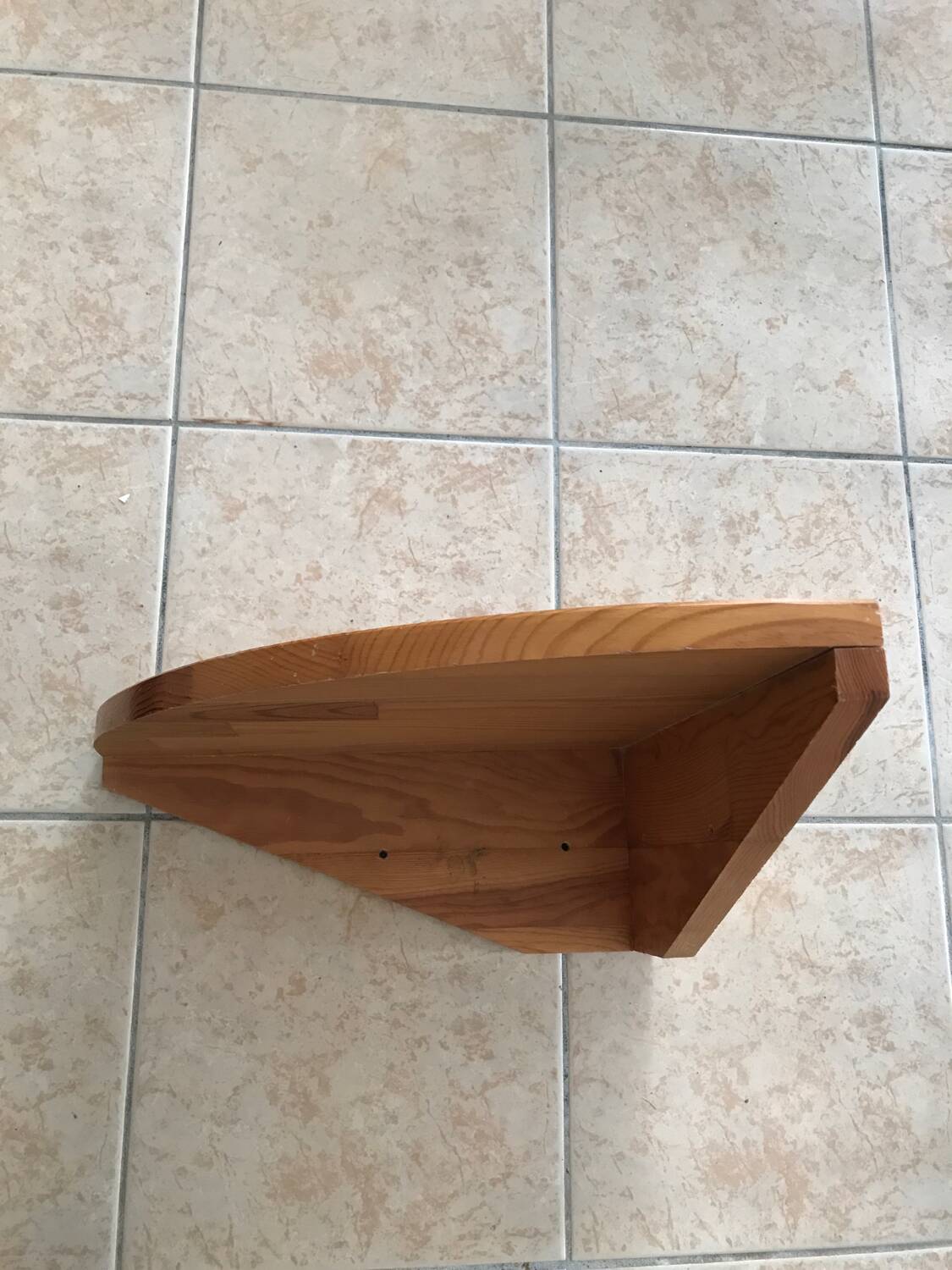 Étagère d’angle en pin à suspendre