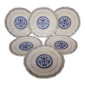 Plate Gien model Rouen stamp 1938 / 3 turns service table collection