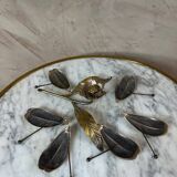 Cendrier fleur en laiton