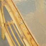 vintage rattan coffee table by Rohé Noordwolde from the 1950s