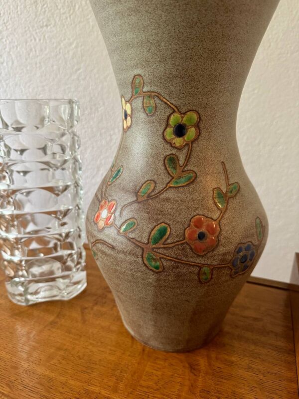 Vase céramique Vallauris M.C. Treinen années 60