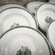 Set of 12 deep plates in Earthenware L'Amandinoise St Amand