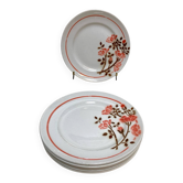 Many dessert plates Moulin des Loups