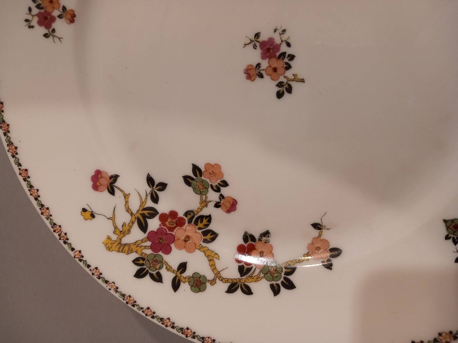 Antique Limoges porcelain compote bowl