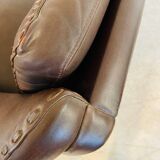 Vintage Danish mid-century retro Aage Christiansen (Matador) leather sofa 60s