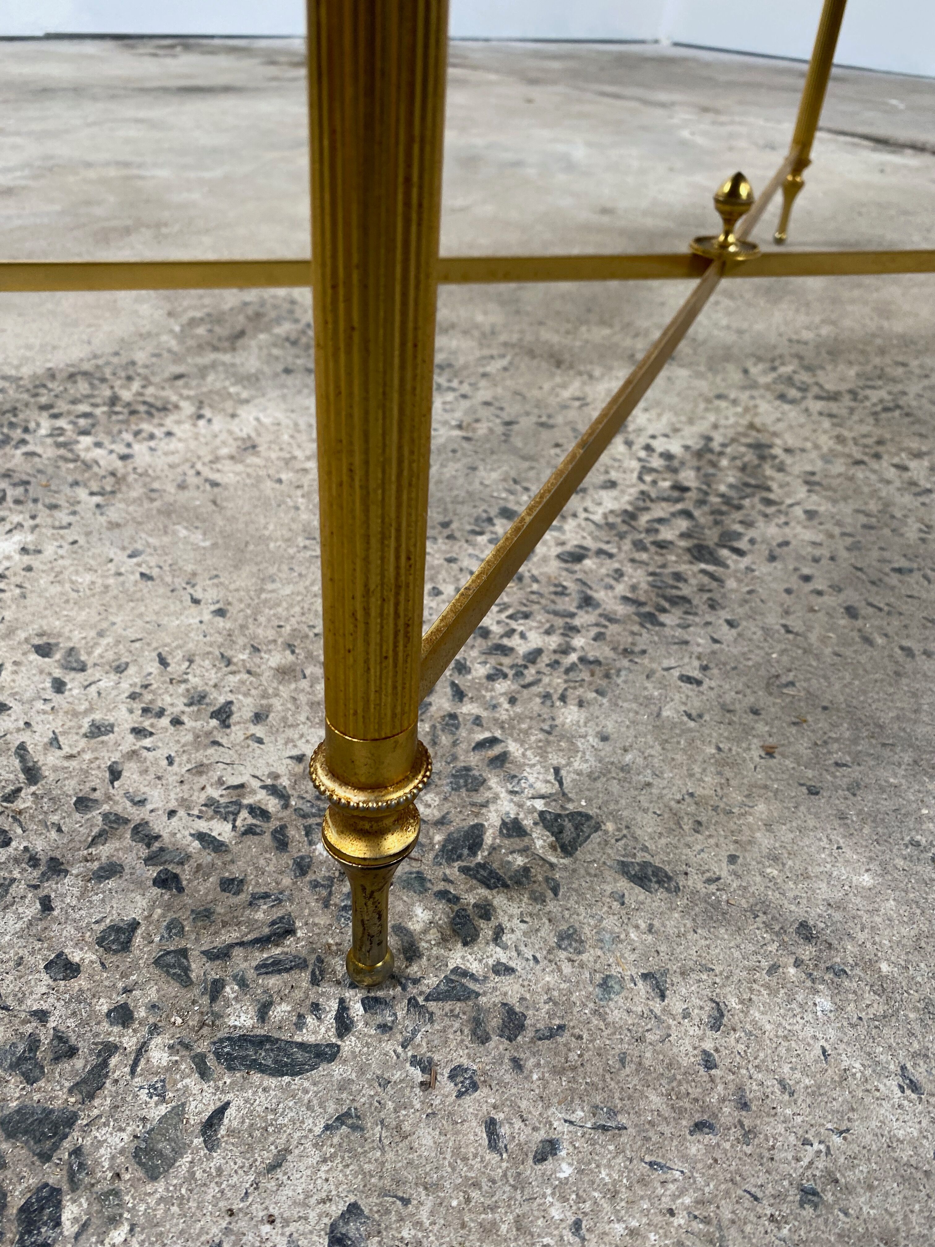 Marble and bronze coffee table 1960