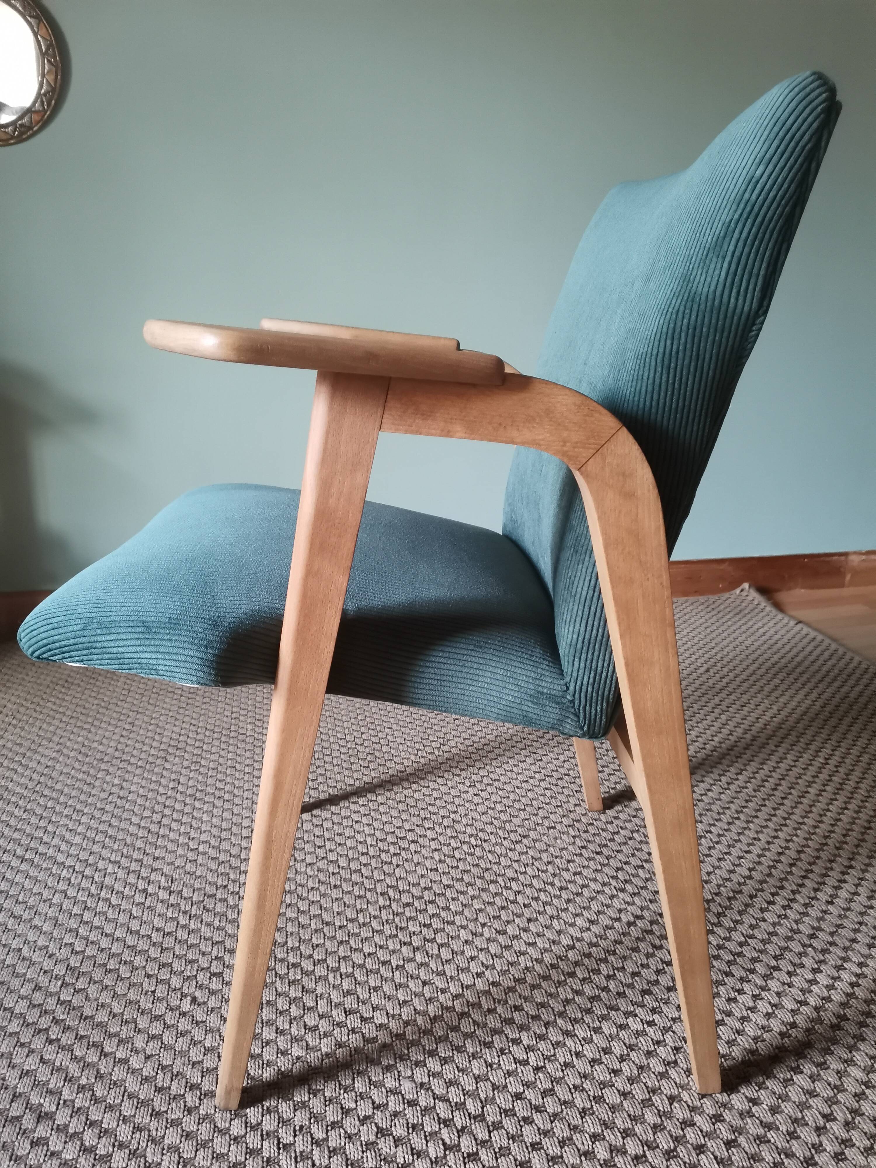 Fauteuils scandinaves roger landault verts