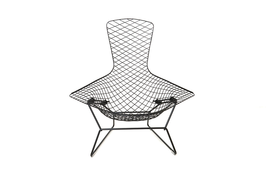 Black "Bird Chair" by Harry Bertoia for Knoll International