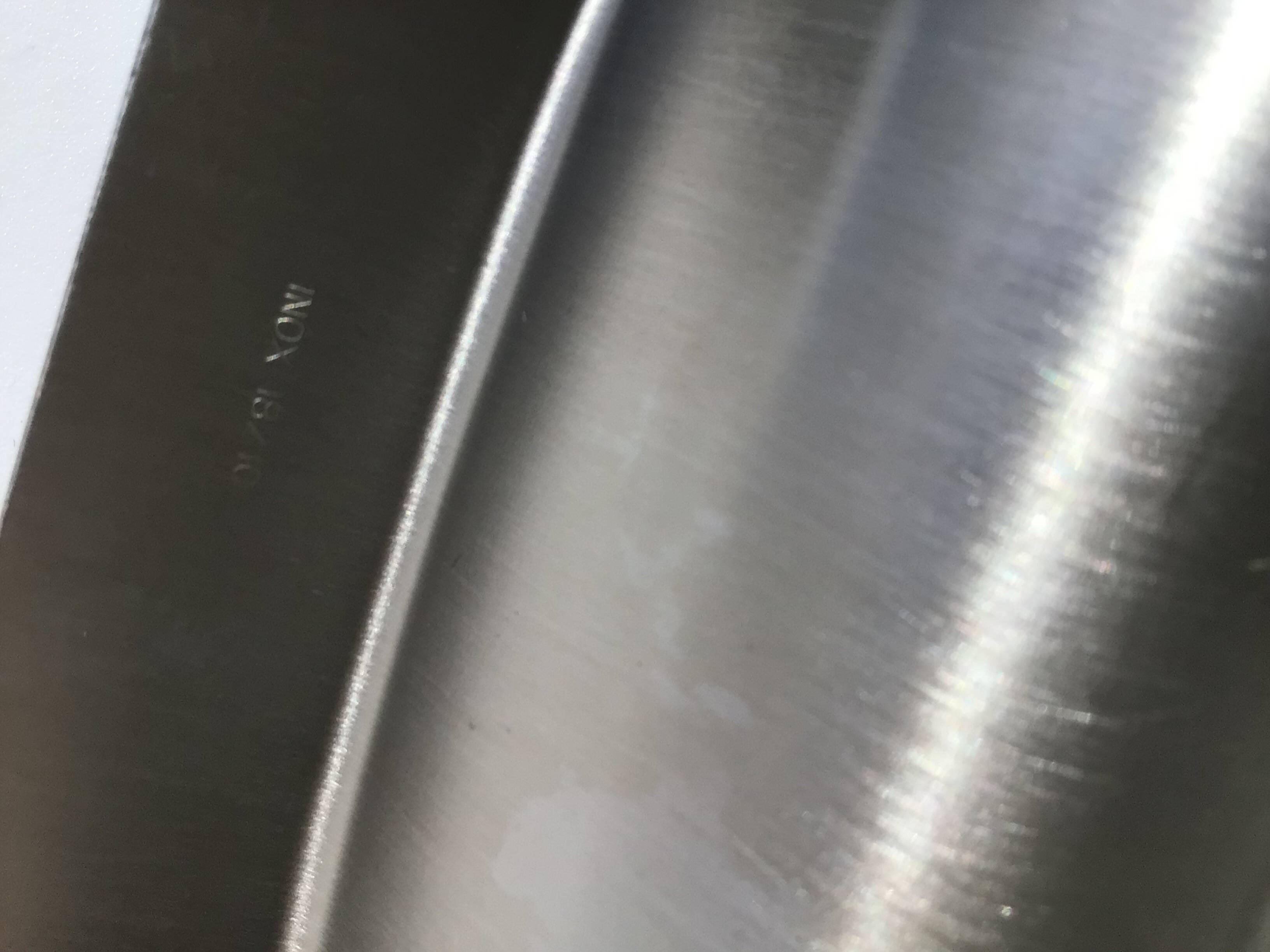 Brushed stainless steel double hollow plate