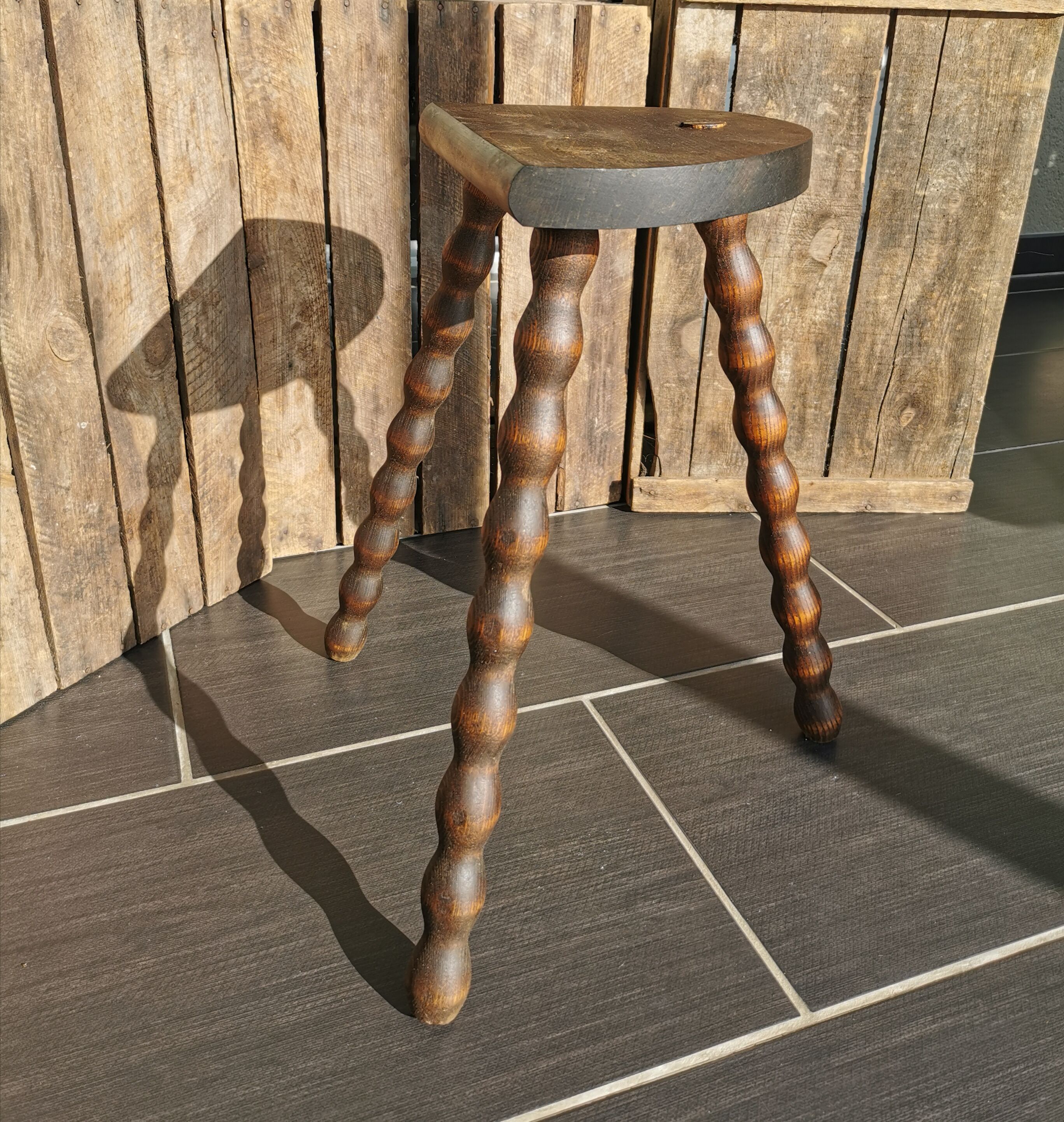 Pair of tripod stools