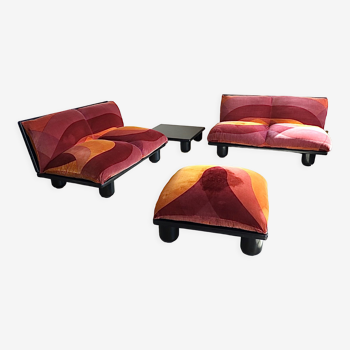 sofa set Blop 6 pieces by Carlo Bartoli for Rossi di Albizzate