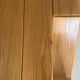 Brutalist coffee table in solid elm — Maison Regain (1970s)