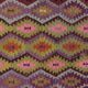 Turkish Kilim Yuruk Vintage 165x275 cm Geometric Pink Green Yellow