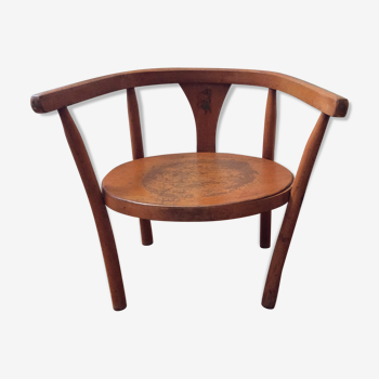 Fauteuil enfant bois courbé