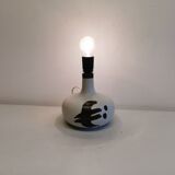 Ceramic table lamp designed by Danish Axel Larsen for his company Axella back in the 1960s.