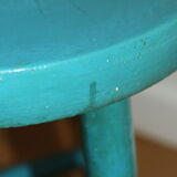 Tabouret tripode bois bleu 400mm