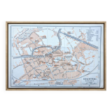 Kortrijk, small old map, vintage 1910