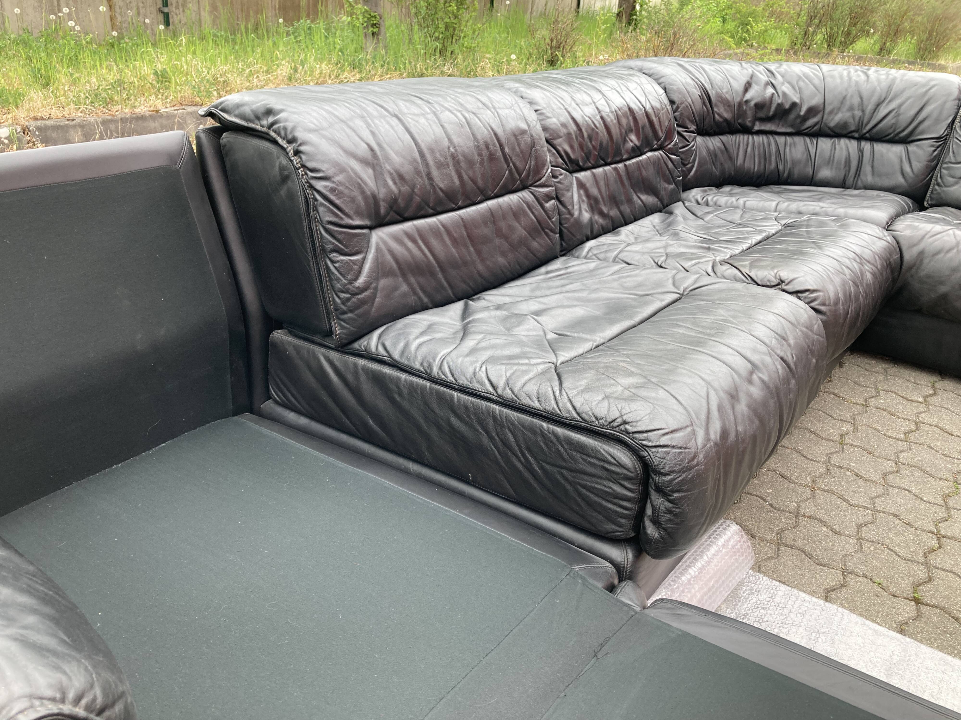 Dreipunkt International Modular Leather Sofa