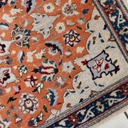 Vintage 1950s Persian Tabriz rug with silk highlights 84cm x 127cm