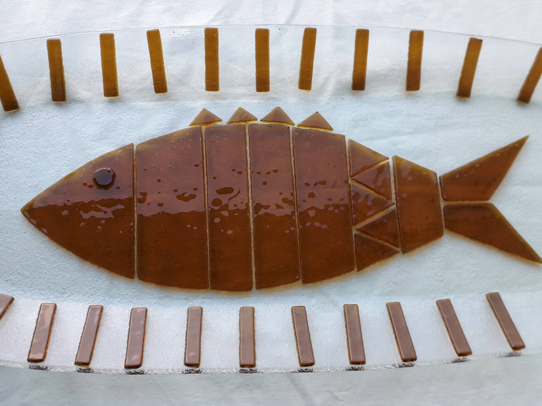Plat à poisson attribué à Murano