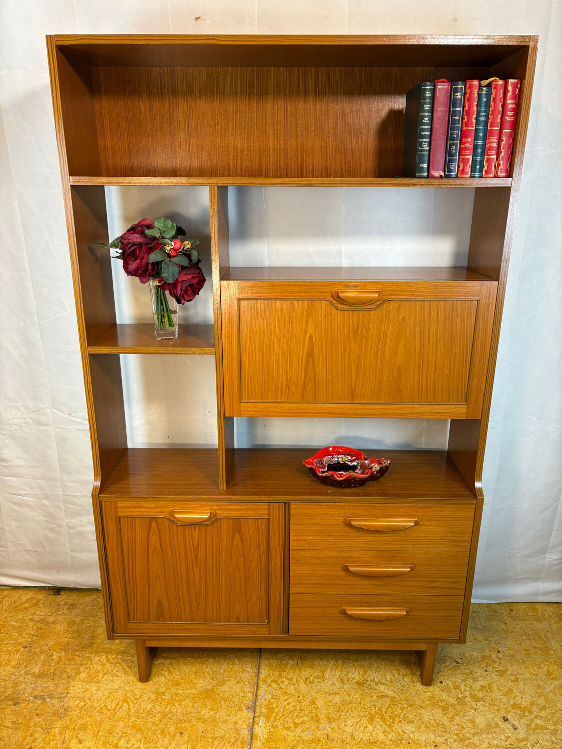 Mid-Century Retro Vintage Room Divider / Shelving Unit by Stonehill -