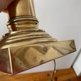 Brass column lamp neoclassical style 60s vintage