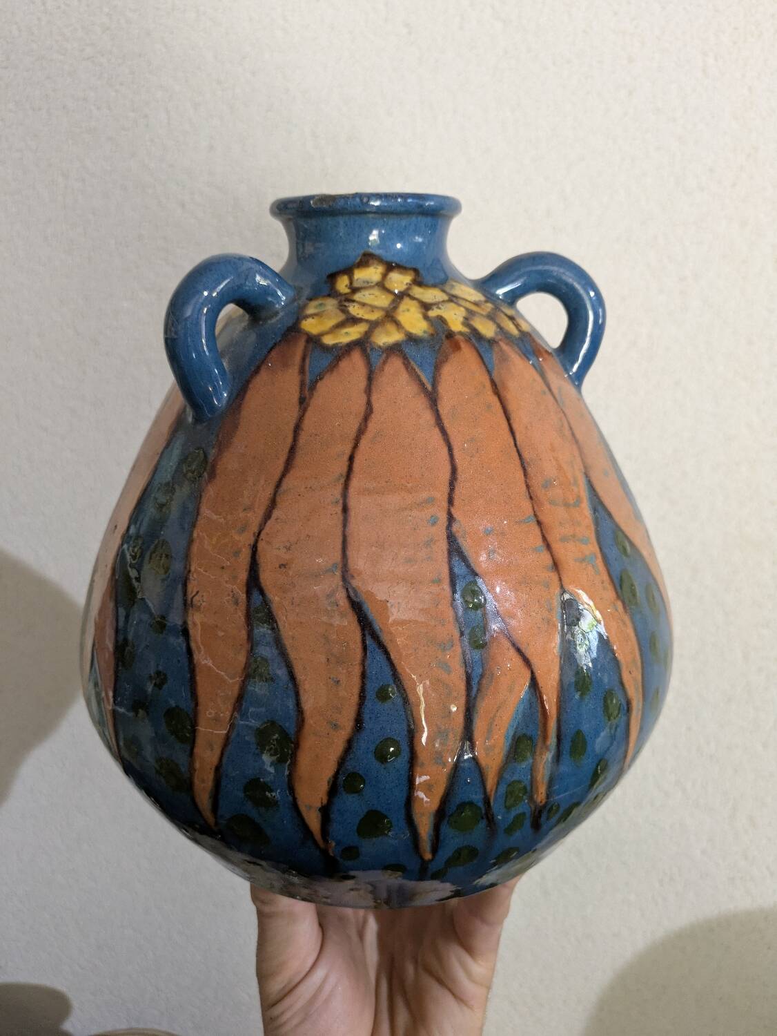 Émile Simonod ceramic vase – Art Deco – Rare piece