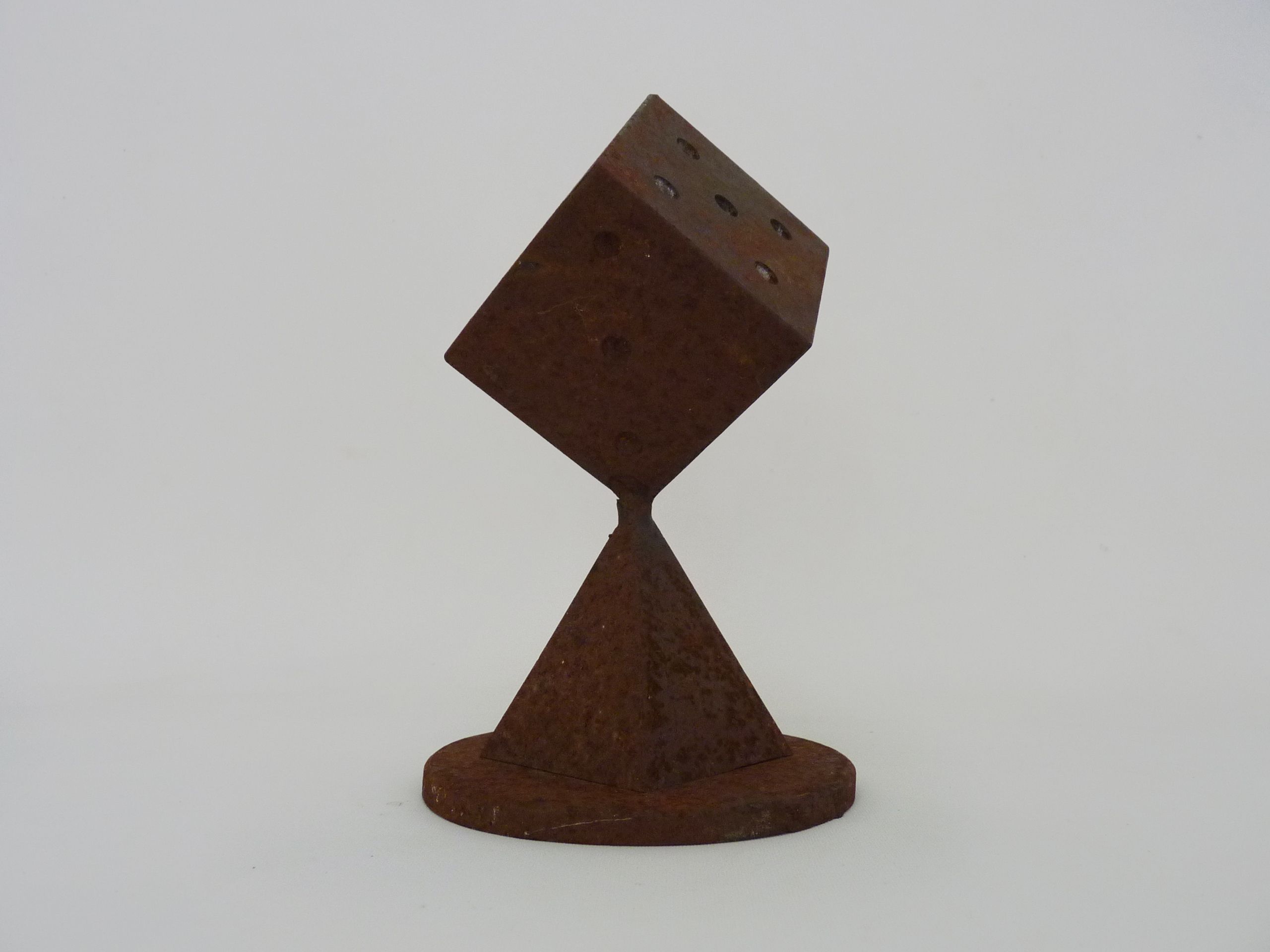 Futuristic Art Deco cast iron paperpress