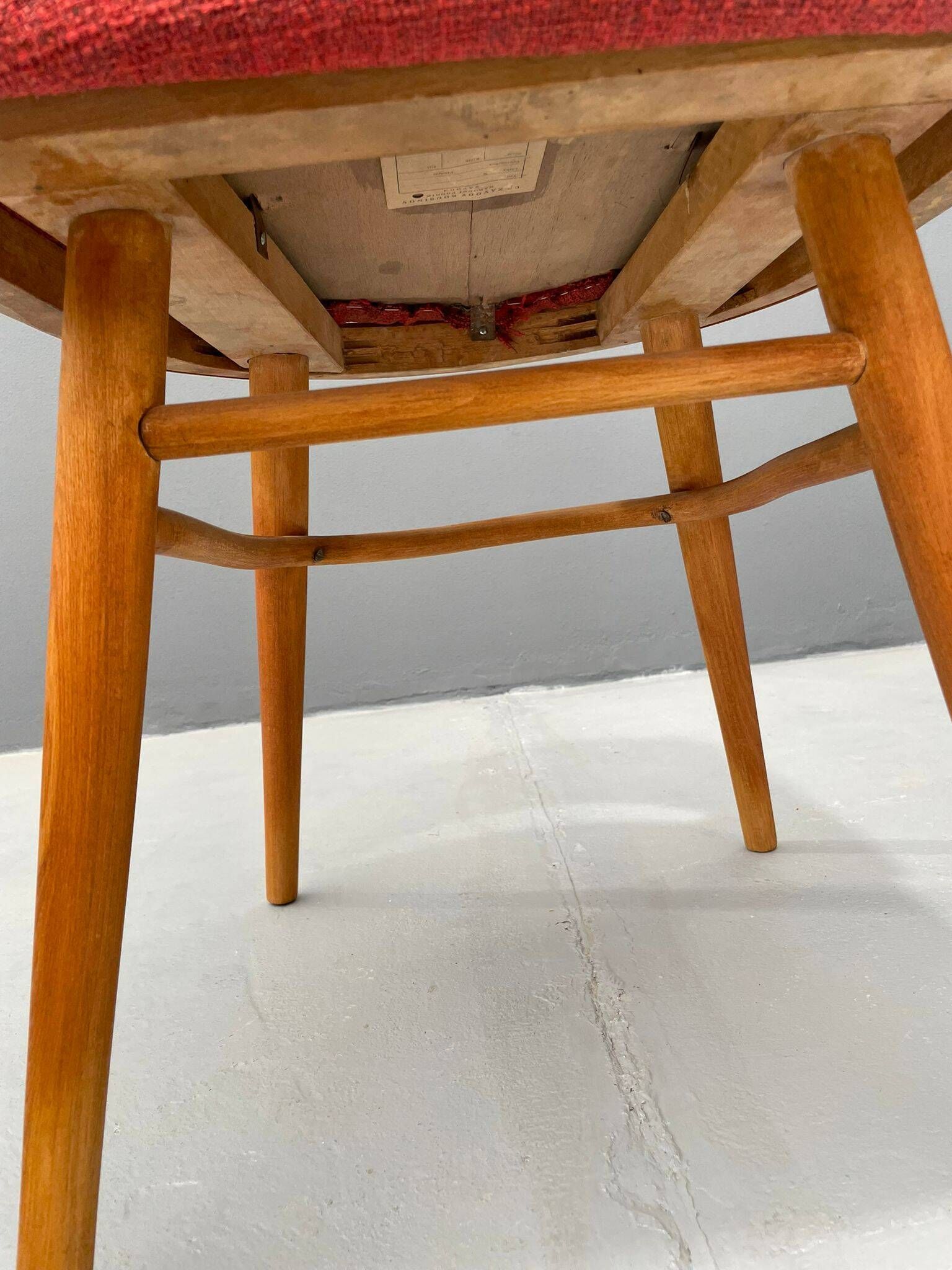 Pair of TON Model 514 Dining Chairs – Radomír Hofman, 1960s