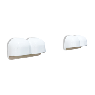 Pair of double ceramic light  from the 1960s