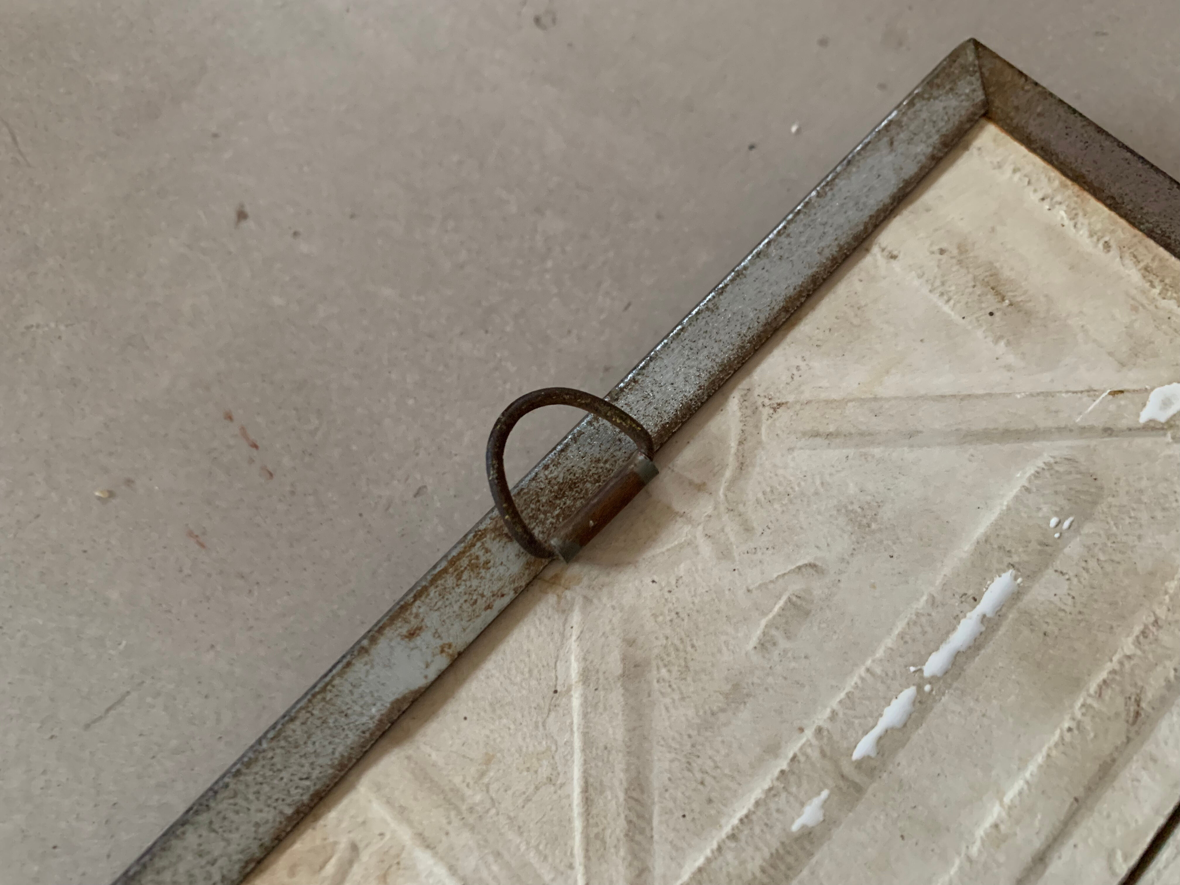 Barber mirror old tiles