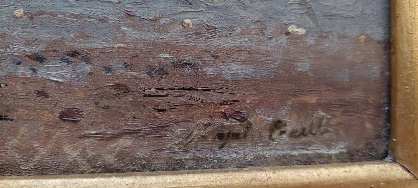 Peinture ancienne sur bois Naples augusto corelli ((rome 1853 - 1918) pêcheurs