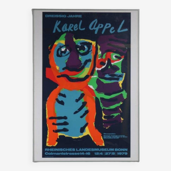 Karel Appel Silk Screen for the Rheinisches Landesmuseum Bonn, Germany, 1979