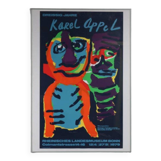 Sérigraphie Karel Appel pour le Rheinisches Landesmuseum Bonn, Allemagne, 1979