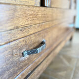 Art deco cabinet raw wood