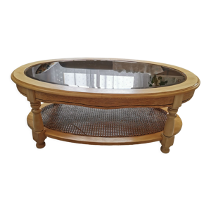 table basse cannage