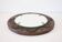 Decorative mirror in wood and gold metal